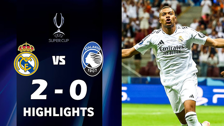 Gli Highlights: Real Madrid 2-0 Atalanta | Supercoppa UEFA 2024/25