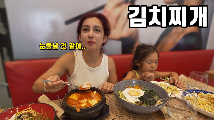 [ENG sub] We went to KOREAN Restaurant to eat kimchi stew and bibimbap!