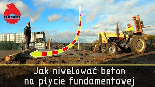 Jak niwelować beton na płycie fundamontowej