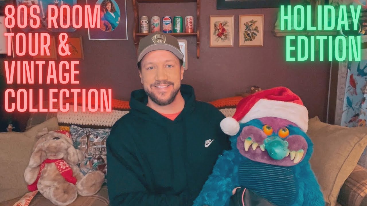 80s Room Tour & Vintage Collection-Christmas Holiday Edition - YouTube