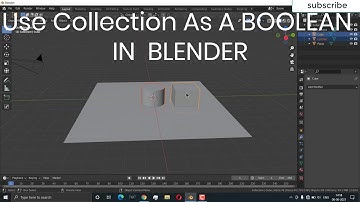 How to  use collection as a Boolean in blender