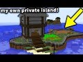 I built a PRIVATE island BASE to hide from the enemies!