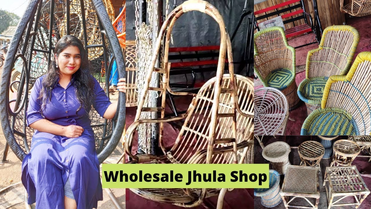 Wholesale Jhula Shop Starts From 2500rs All Types of Jhula Available Cane Furniture