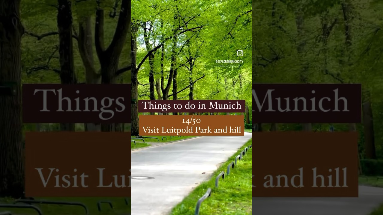 Luitpold Park 😍😍 Things to do in Munich 14/50. Subscribe to our channel for more Munich contents