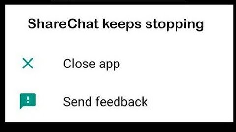 how to fix share chat keeps stopping error android | share chat has stopped
