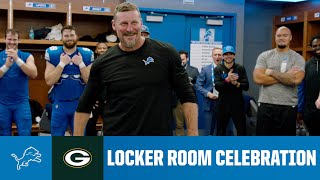 Thumbnail for Lions vs. Packers postgame locker room celebration
