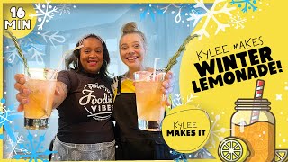 Kylee Makes Winter Lemonade | Make homemade lemonade in Chef Whitney's Kitchen | Cooking for Kids
