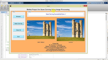 Matlab Project for Seam Carving Using Image Processing Full Source Code