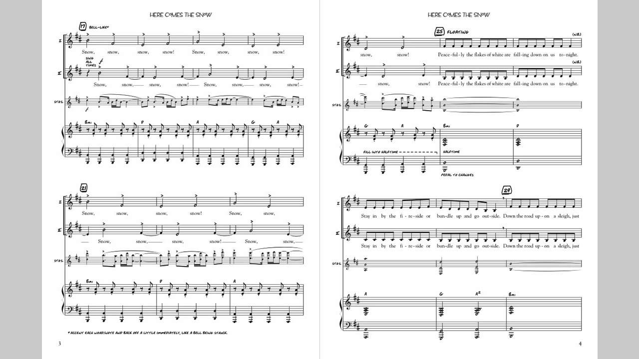 Here Comes The Snow Singles Reproducible Kit YouTube