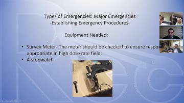 Rayos Contra Cancer HDR Brachytherapy Session 15: Emergency Procedures | Steven Moeckly