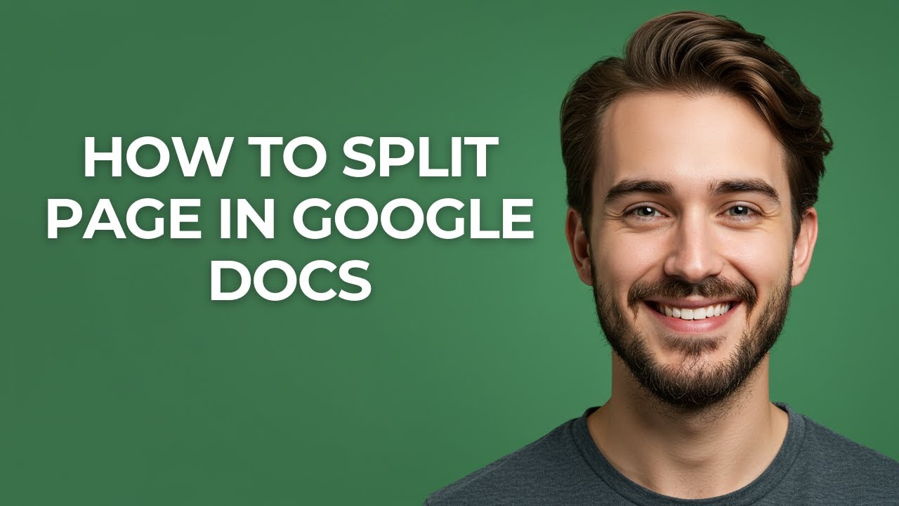 How To Split Page In Google Docs - GUIDE! - YouTube