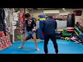 手合わせスパー キックボクシングジム 中島道場 ボクシング