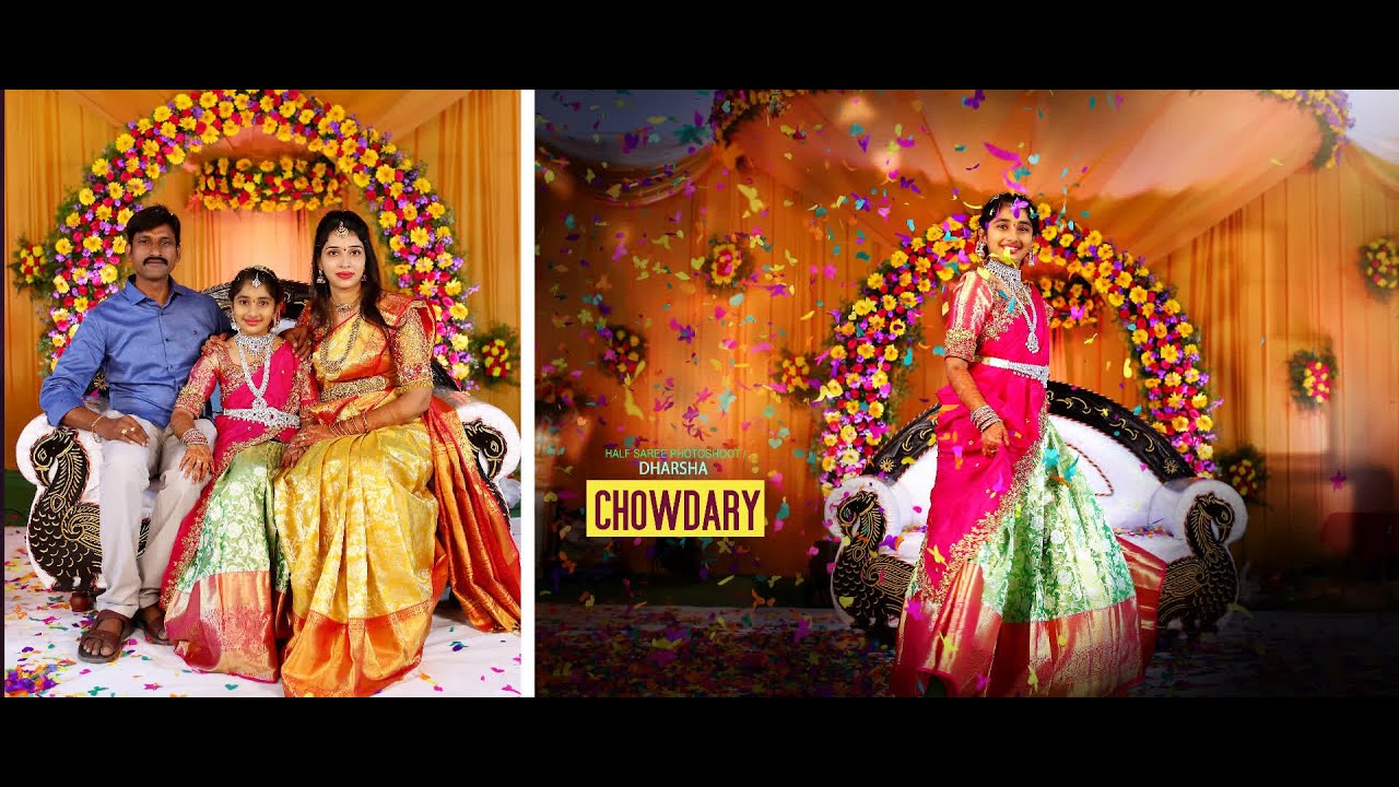Dharsha Chowdarys Half Saree Ceremony Full Length Video