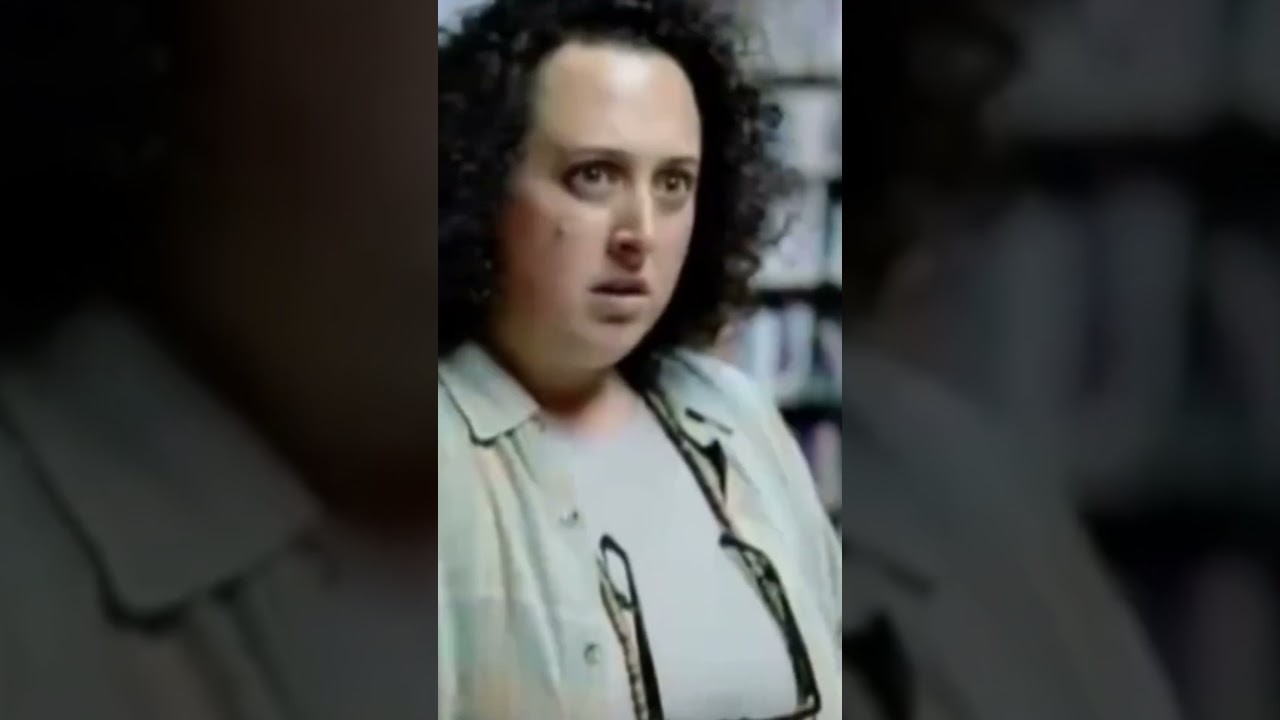 Lady tries to order some fries, a burger and a milkshake in a library