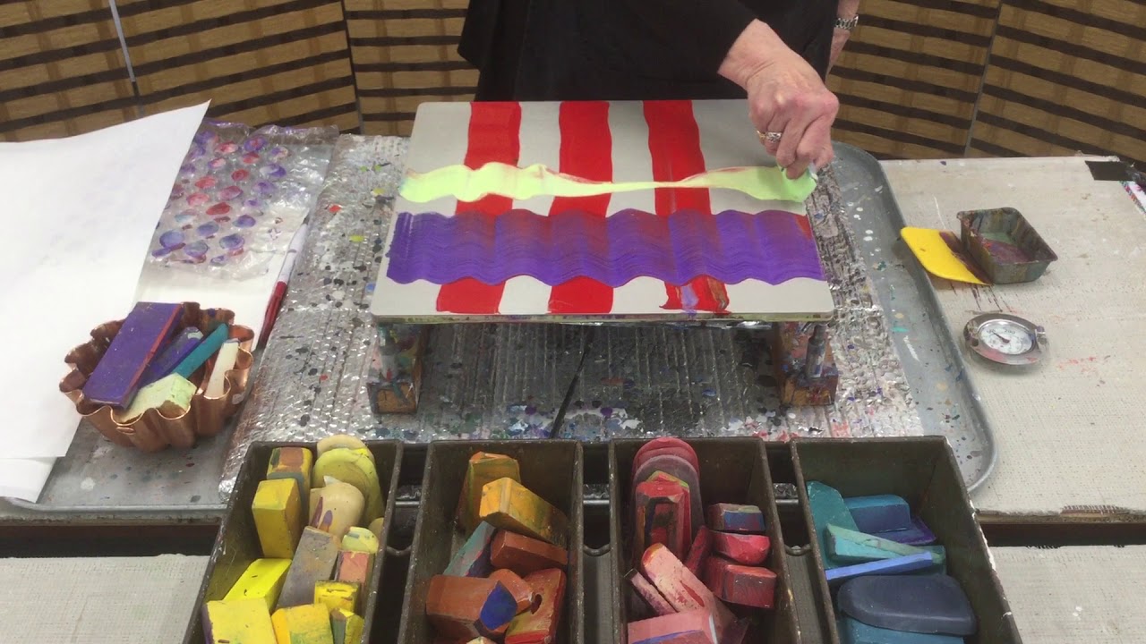 Encaustic Printmaking Demonstration