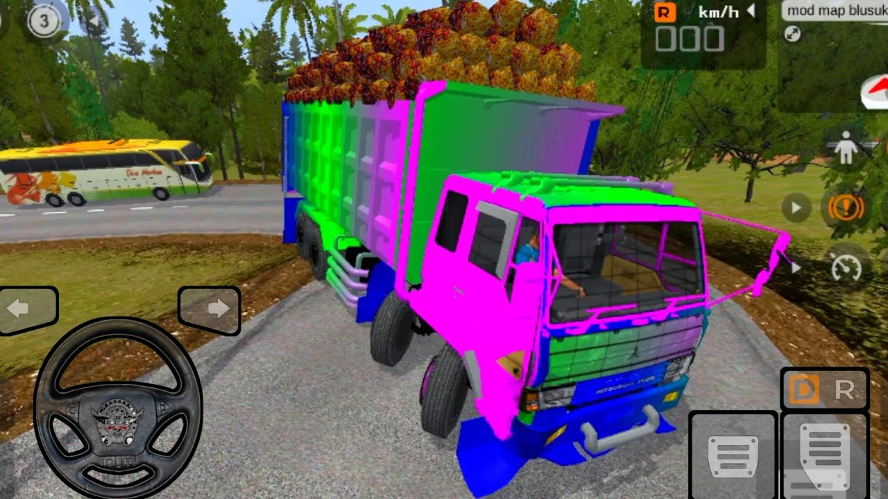 Heavy Truck Driving on Extreme Slope / Bus Simulator Indonesia