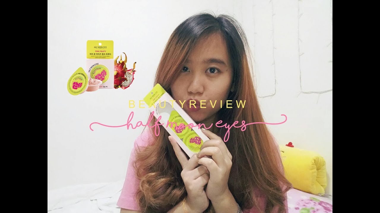 PRODUCT REVIEW: HALF MOON EYES Pink Fruity | Wash Off Mask