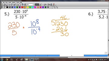 Video #2.3 - Multiplying and Dividing Numbers in Scientific Notation