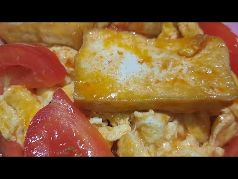 TOFU WITH EGG IN TOMATO SAUCE CHINESE FOOD