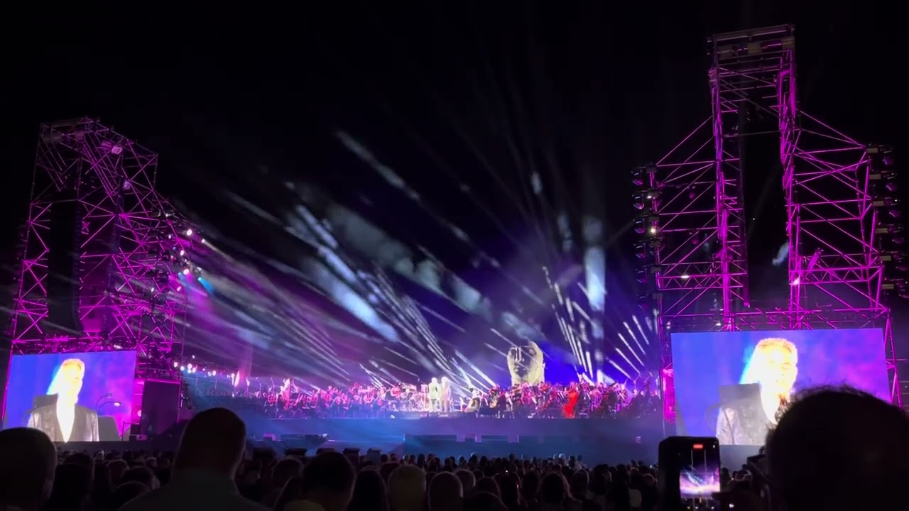 Il mare calmo della sera, Andrea Bocelli, Teatro del Silenzio 2025. Recorded by JW Noom