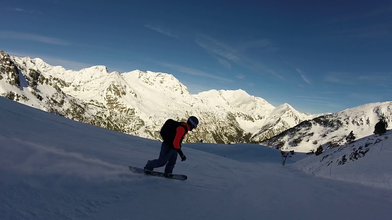 snowboard Ordino-Arcalis pista La Portella del Mig