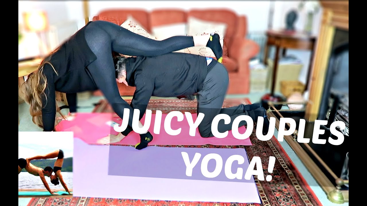 COUPLES YOGA CHALLENGE! | The Juicy Vlog
