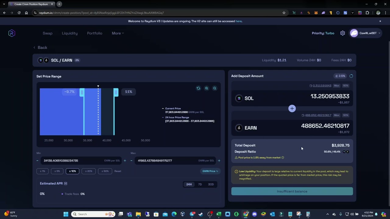 Quick video on how to create and add Liquidity to a #CLMM pool on  RaydiumProtocol! - YouTube