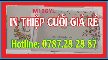 Mẫu thiệp cưới đẹp giá rẻ  - Mẫu thiệp mới 2022 / Thiệp cưới hiện đại - Mẫu thiệp cưới M12-LGM