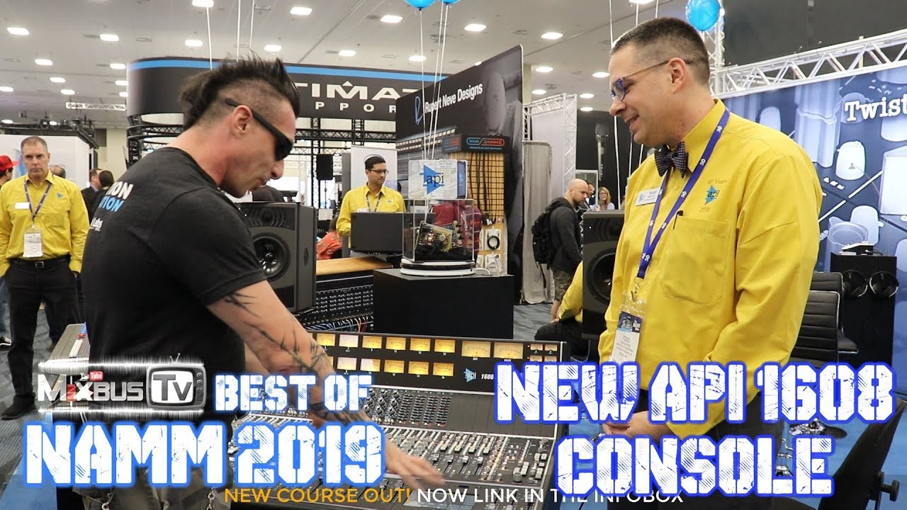 API 1608 Analog Console with new Automation NAMM 2019 - YouTube