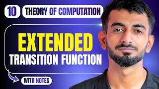 10 | Extended Transition Function for DFA | Finite Automata | Theory of Computation