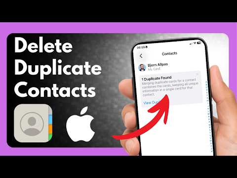 How to Delete Duplicate Contact on iPhone #iphonetricks #iphonetips