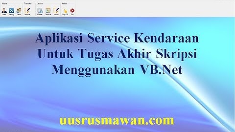 aplikasi program sistem informasi service kendaraan untuk tugas akhir skripsi