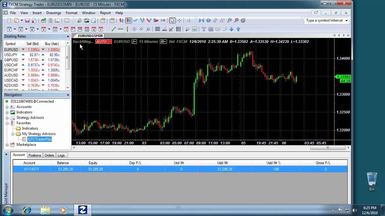 QTC TRADER FLIP for FXCM Strategy Trader - Installation guide