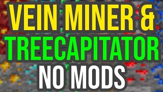 How To Make VeinMiner & TreeCapitator In Minecraft PS/Xbox/PE - NO MODS! screenshot 5
