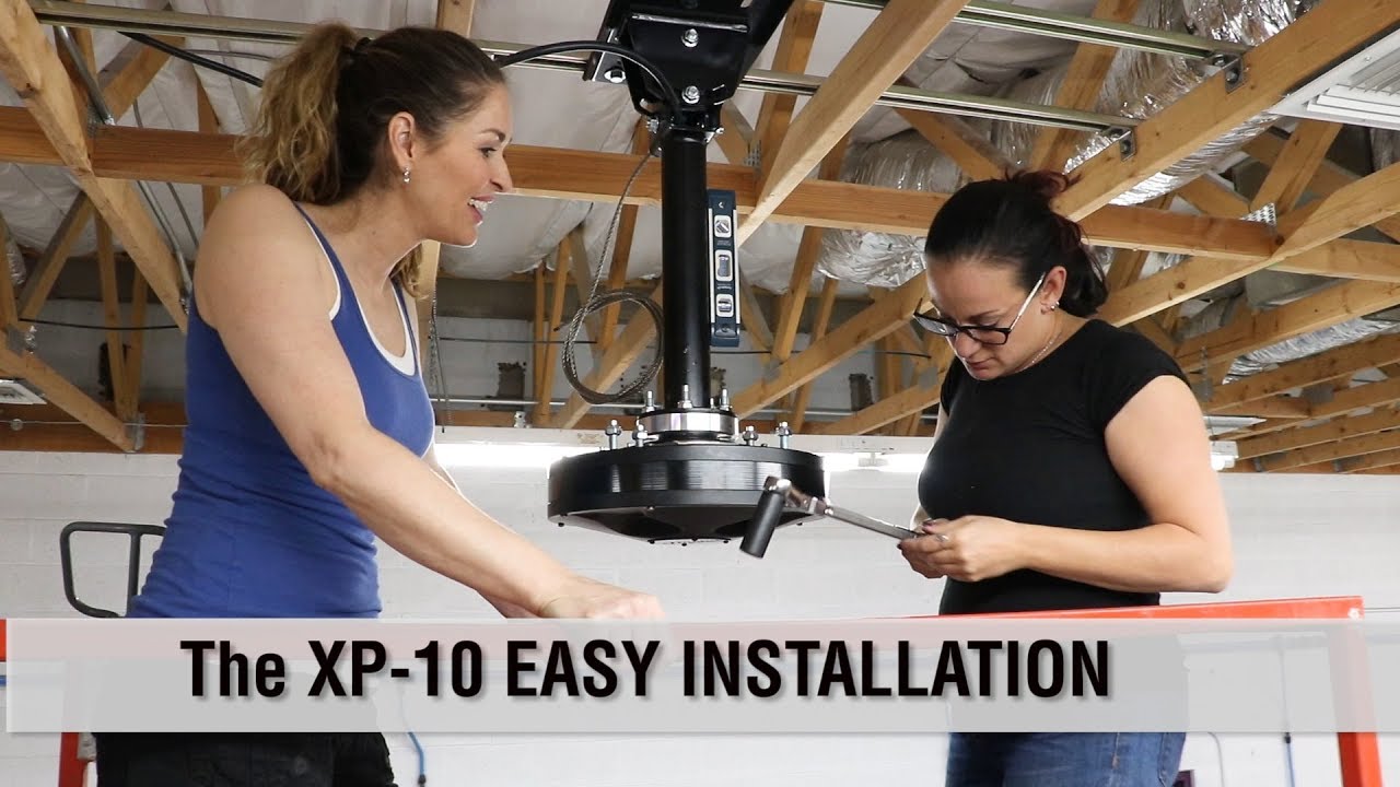 Easy Installation of the Hunter XP HVLS Fan at Girl Gang Garage