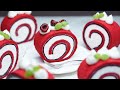 레드벨벳  롤케이크 / Red Velvet Roll Cake Recipe / Special Vanilla Ermine Buttercream Frosting / Jelly Roll