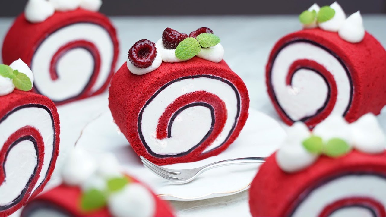 Рецепт торта из красного бархата / Специальный ванильный крем с заварным кремом / Red Velvet Cake