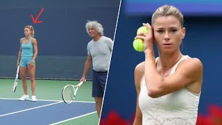 Camila Giorgi with the Most Beautiful Tennis Training