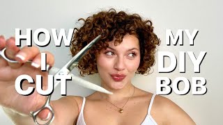 PROSTYLIST APPROACH TO A DIY BOB HAIRCUT ON CURLY HAIR