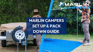 Marlin Campers set up and pack down guide