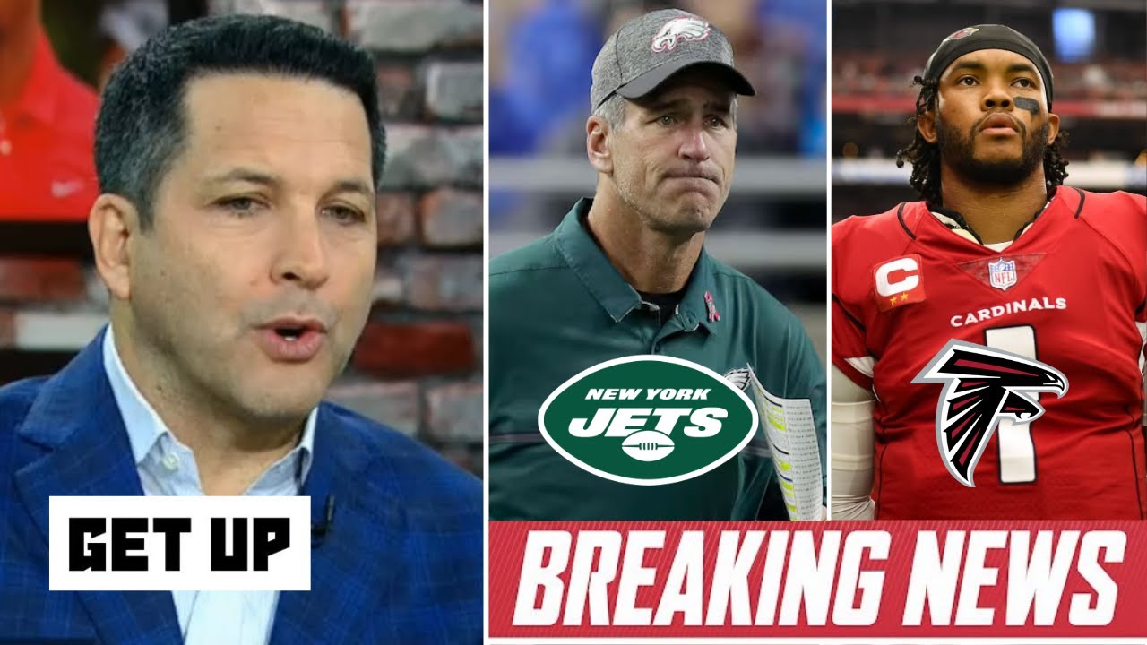 GET UP | Adam Schefter BREAKING: Jets hire Frank Reich as OC - Falcons trade for Kyle Murray as QB1