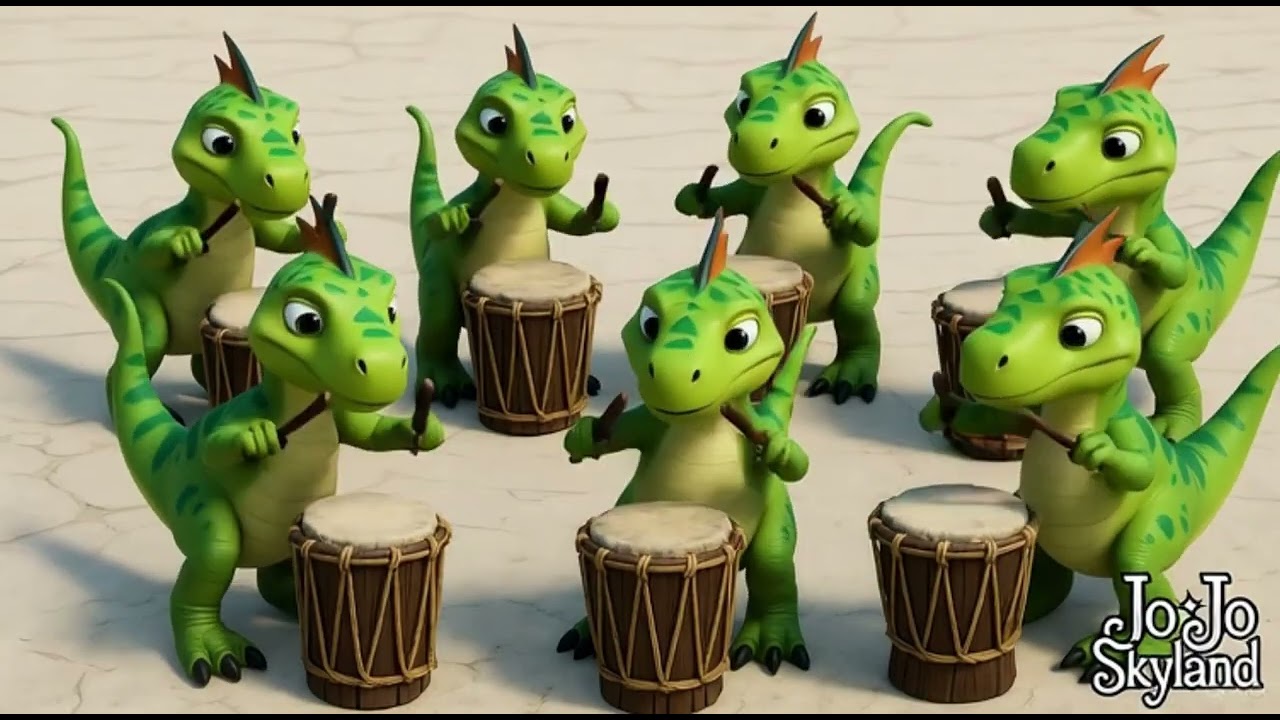 Twinkle Toes Dinosaur Parade 🦕🎶 | Fun Kids Song | Playful Dinosaur Nursery Rhyme