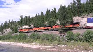 BNSF's Heavy Haul Showdown Along the Banks of the Fisher River (4K)