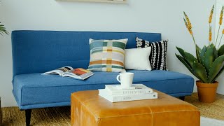 Click Clack Just Like That | Bradley Blue Sofa Bed