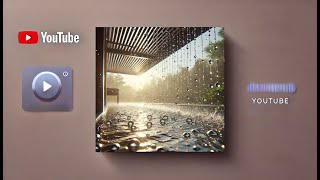 Black Screen Rain on Metal Awning 30 Minutes || Sound Therapy 10