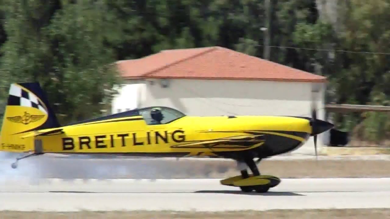 4th Athens Flying Week 2015 Mikael Brageot EXTRA 330SC by BREITLING