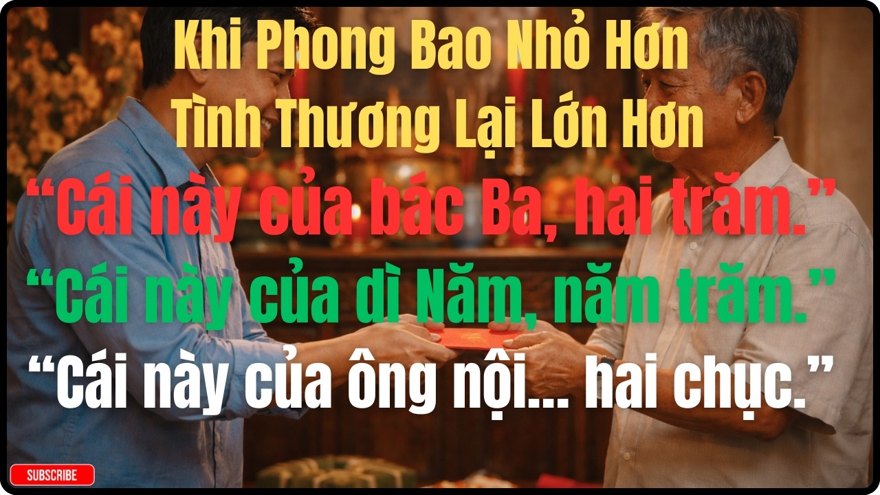 chuyện gia đình|Phong Bao Hai Mươi Nghìn Và Bài Học Cả Đời|tâm sự gia đình