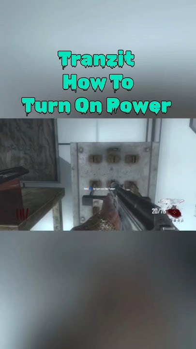 How To Turn On Power In Tranzit Black Ops 2 "Tranzit" How To Turn On Power #callofduty #zombieshorts #