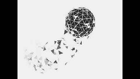 Flaking sphere. Draw by openFrameworks