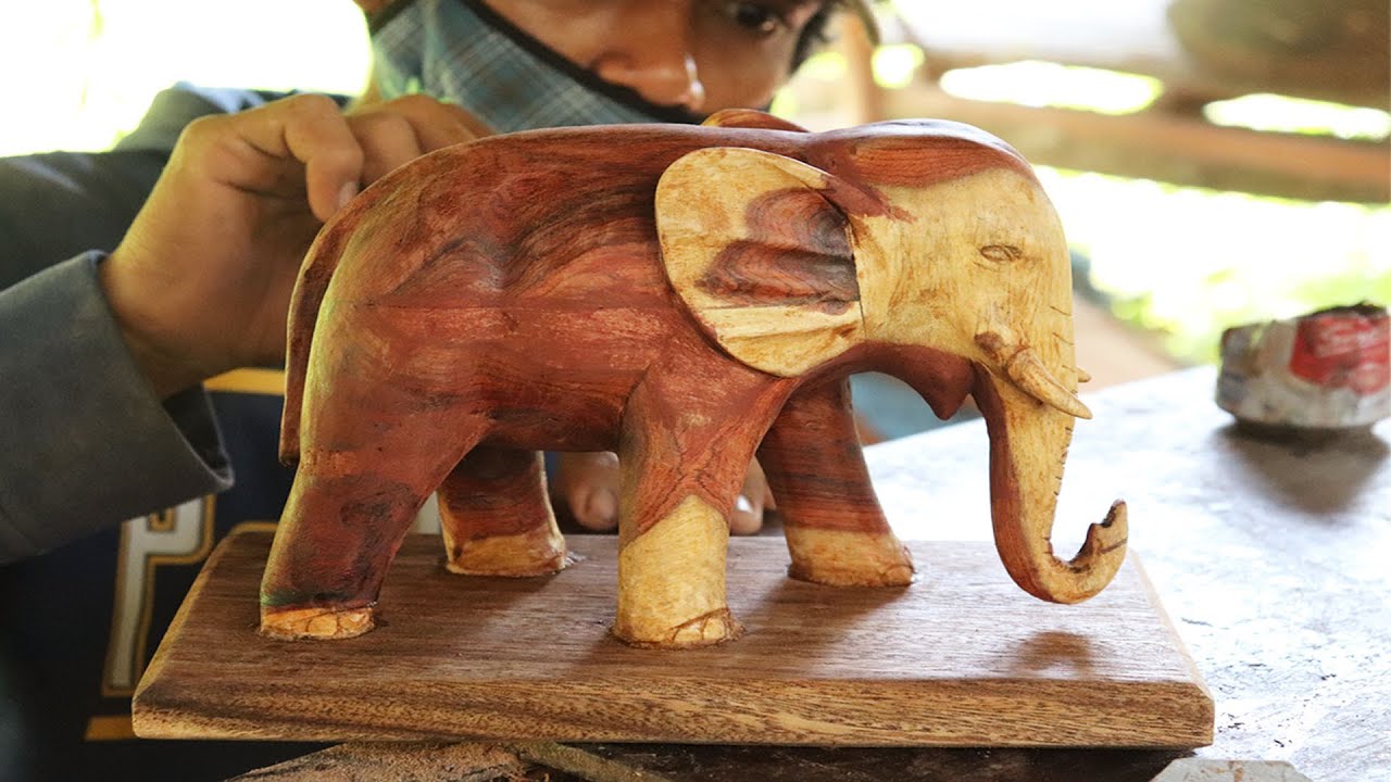Wood Carving Wood carving elephant detail How to make a wooden